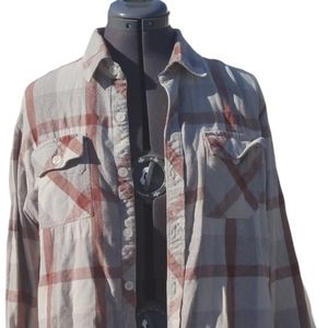 Element vintage long sleeve button down shirt. L